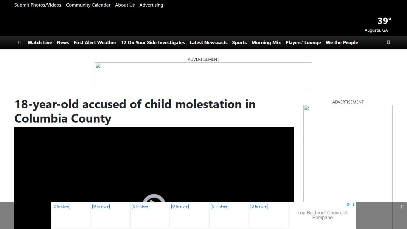 18-year-old accused of child molestation in Columbia County